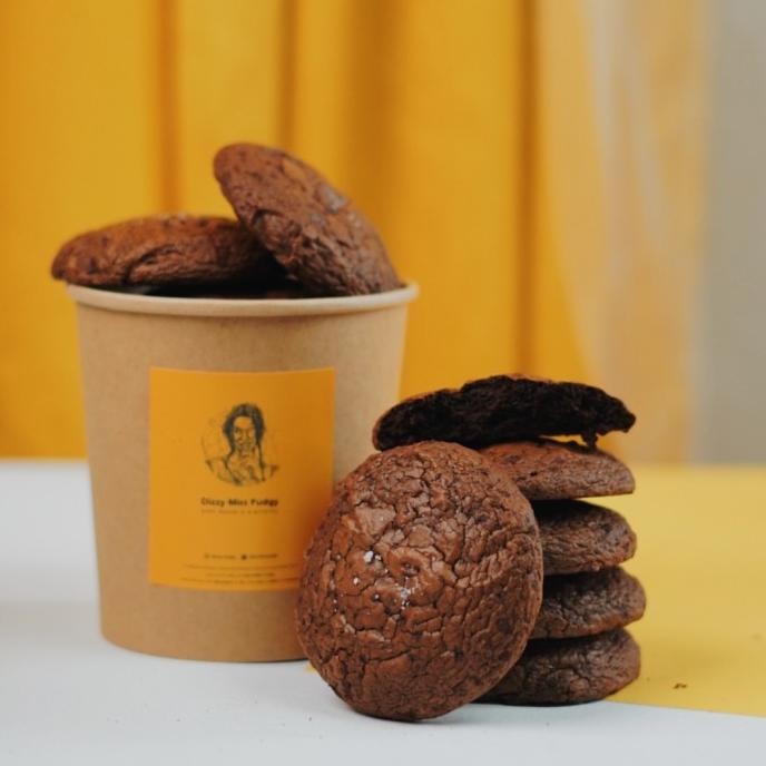 

Sale Jar Of Brokie Miss Fudgy (Brownies Cookie) 5Pcs - @Dizzy.Fudgy