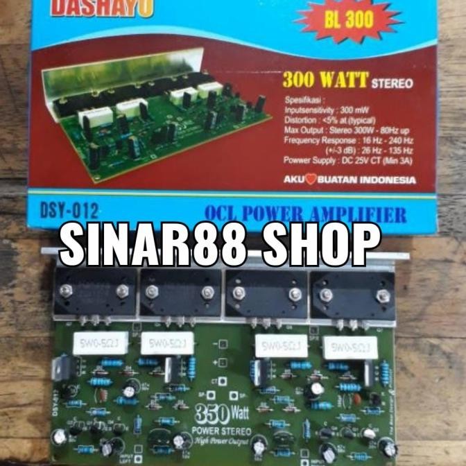 Kit 300Watt/350Watt Amplifier Power Ocl Stereo Dsy-012 4Tr Sanken Original