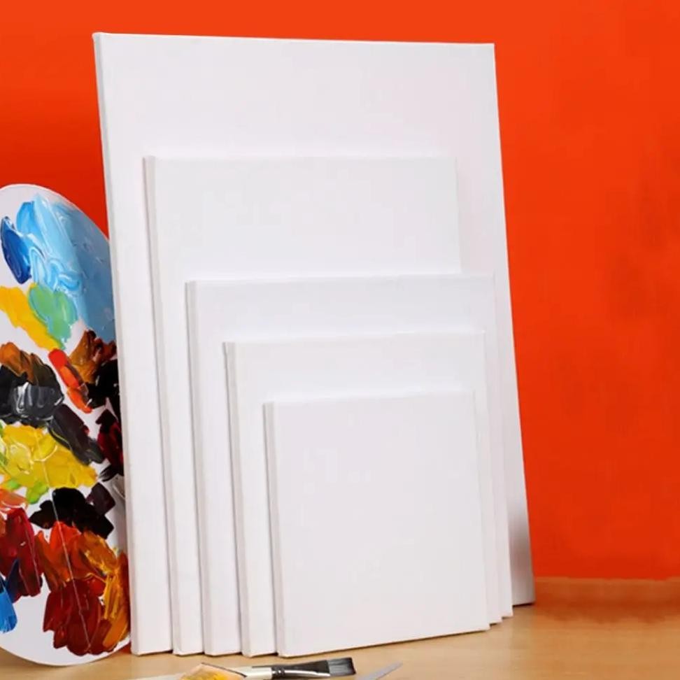 

Picture Frame Blank Oil Canvas Rectangle Cotton Painting Board Wooden Multi Size Drawing Board Oil Paint