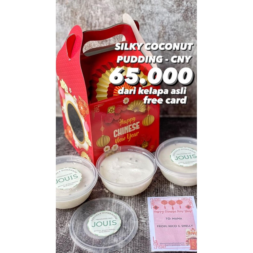 

Murah Silky Coconut Pudding Cup Hampers Imlek / Cny Edition - Ready