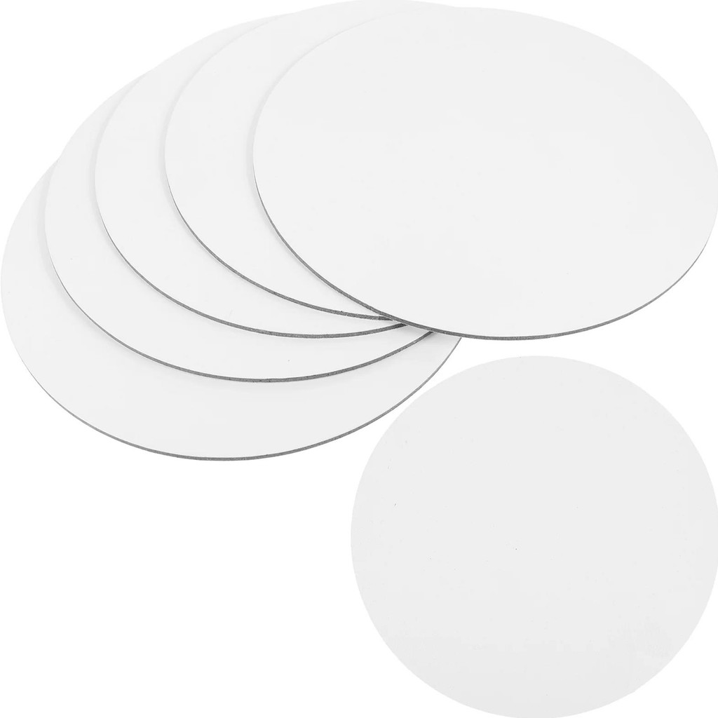 

6 Pcs Oil Painting Board Economy Canvas Art Artist Boards Number Round Stable Beginner