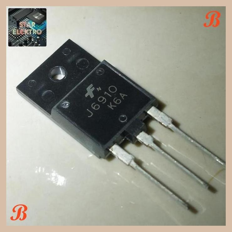 [SRE] J6910 To-3pf FJAF6910 Transistor Horizontal Deflection 2SJ 6910 Warna Color Display Fairchild 