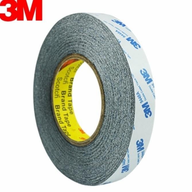 Produk Baru Double Tape 3M 9448AB / 9448A Double Tape Black Tissue 2,4cm x 50m