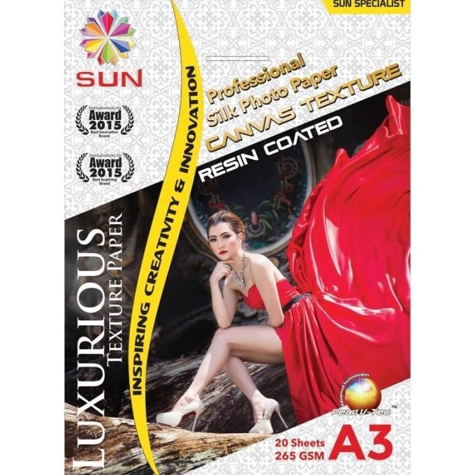 

Kertas Foto - Sun Professional Silk / Glossy Photo Paper 265 Gsm A3 Terlaris