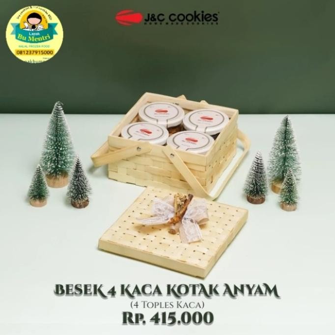 

Promo Hampers Besek Jnc Cookies Isi 4Jar