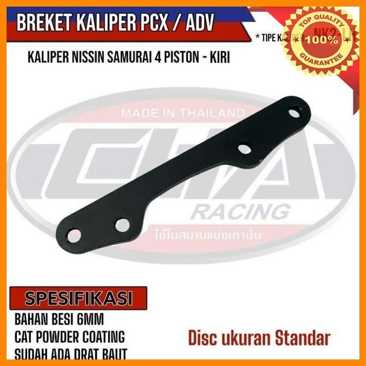 [br0] kaliper 4 piston kiri axial samurai original thailand dan breket pnp scoopy pcx beat vario adv