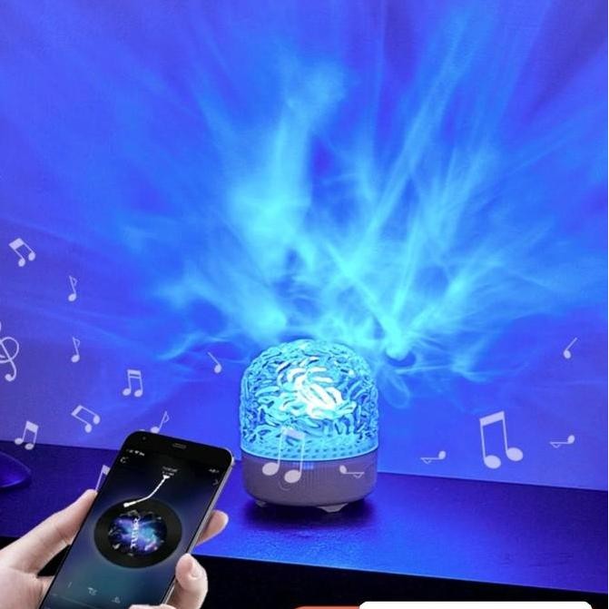 Sale Lampu Proyektor Aurora Model Air /Speaker Bluetooh/Portable Baterai Cas /Lampu Tidur Kamar /Lam