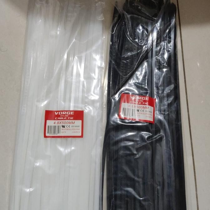 

kabel Ties Cable pengikat VORGE 4.8 x 500 mm 4,8 x 50 cm 50cm 500mm murah