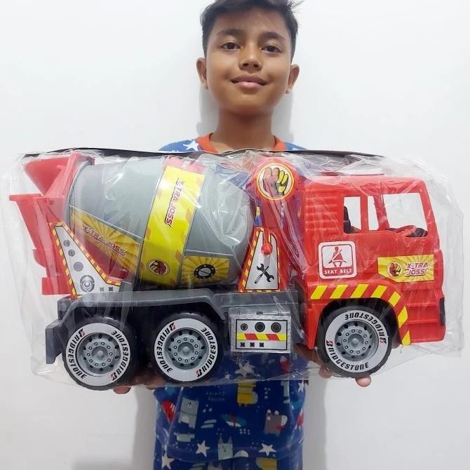 Baru Mainan Truk Molen Jumbo Kgp - Mobil Mixer Truck Besar Anak Laki Cowok