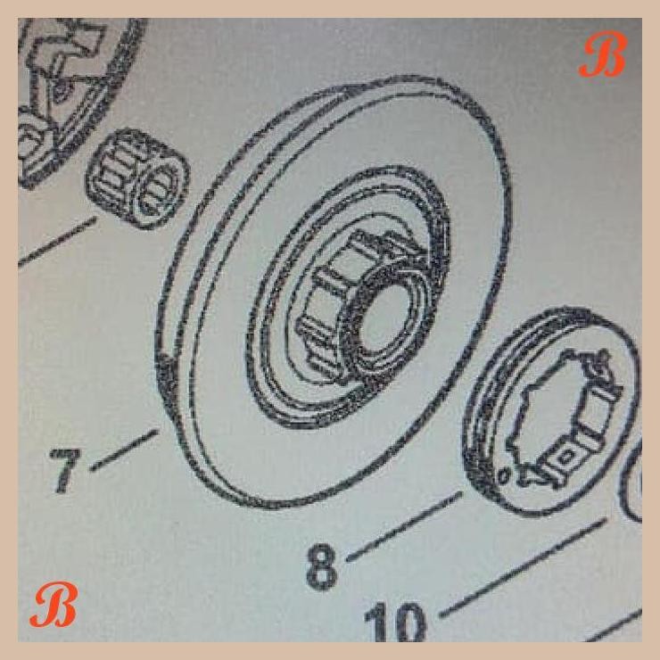 [JRB] CLUTCH DRUM GS-461 STIHL ORIGINAL