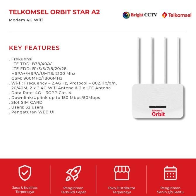 Murah Telkomsel Orbit Star A2 Modem 4G Wifi Non COD