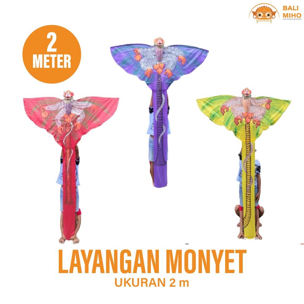 Living Layangan Monyet/Layang Layang Unik/Layangan Kera/Layangan Bali/Layangan 3 Dimensi/Layangan Li