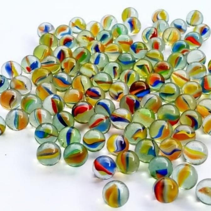 kelereng gundu mainan anak kelereng warna warni HTY