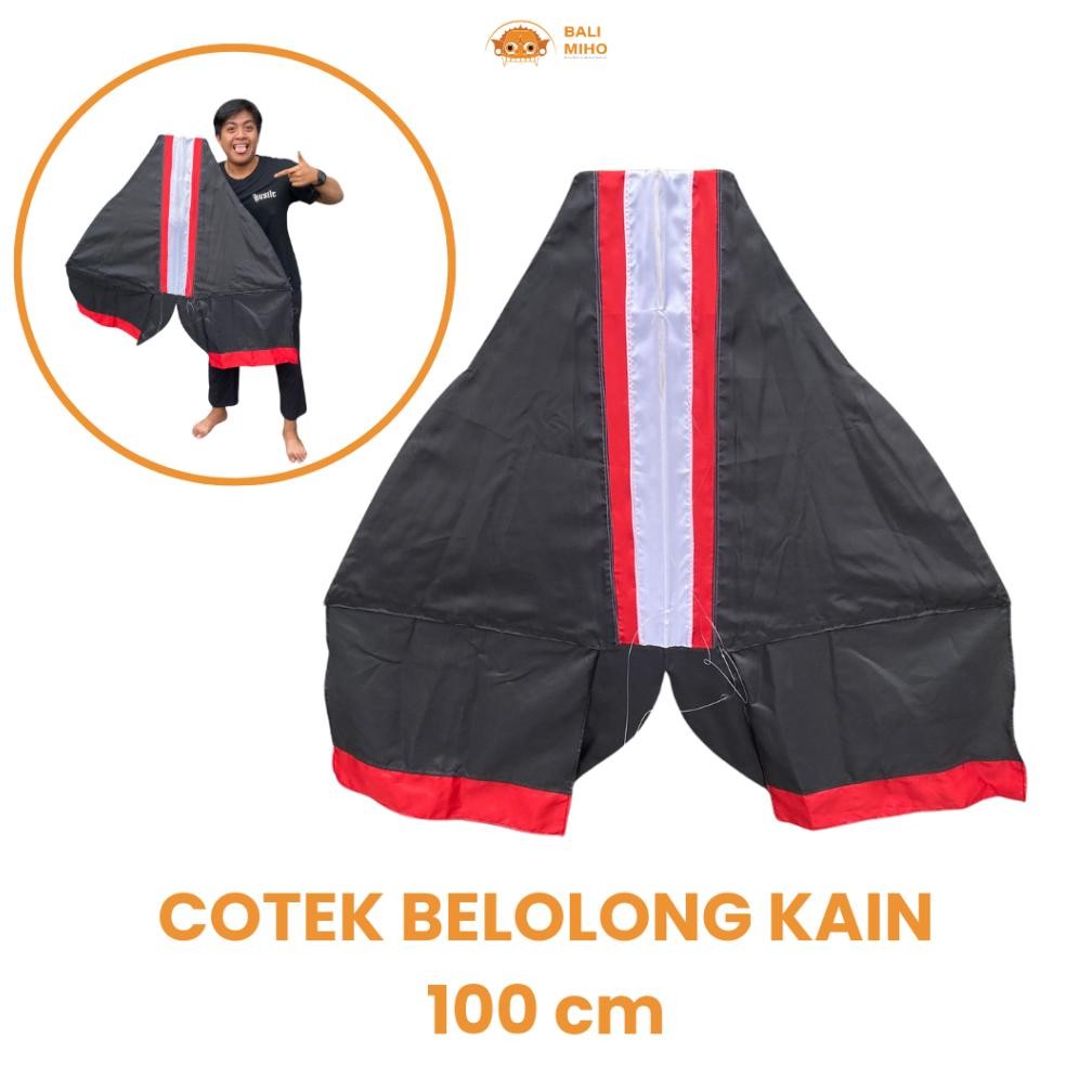 Living Cotek Belolong Kain 1 Meter - Layangan Cotek Kain - Layangan Cotek Lawas - Layangan Bebean Ka