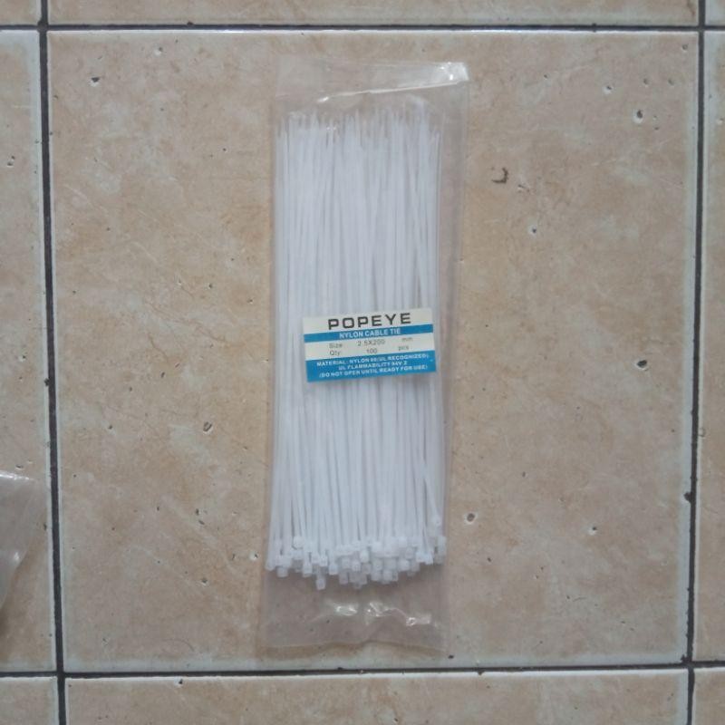 

Kabel Ties / Tali Ikat Isi 100Pcs Tersedia Warna Hitam Dan Putih
