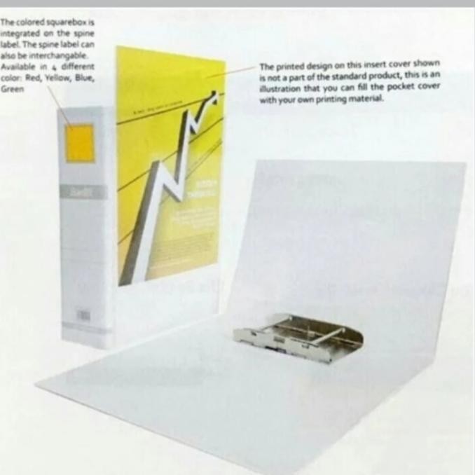 

ODNER FOLIO 10cm BANTEX 1312 07 PUTIH / INSERT POST PIPE BINDER F4 murah