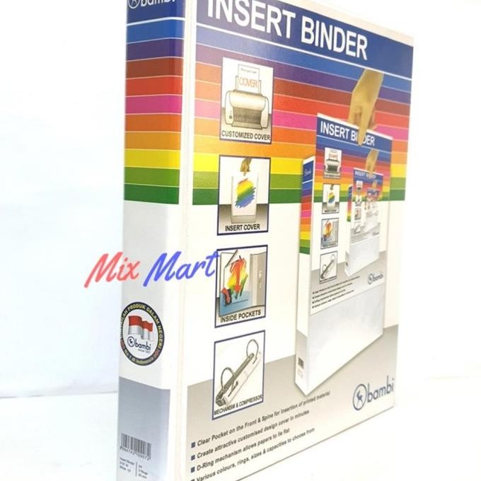 

Bambi 2121 M Insert Binder A4 2 ring 25 mm White ORIGINAL murah