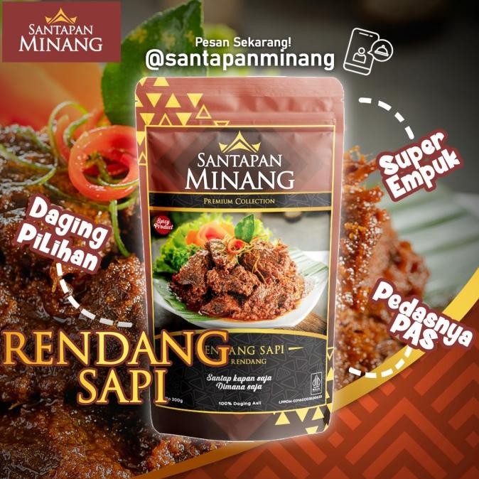 

Grosir Rendang Daging Sapi 250 Gram Asli Santapan Minang