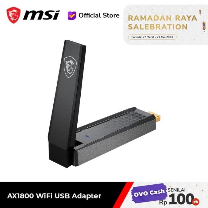 Murah MSI AX1800 WiFi 6 USB Adapter Non COD