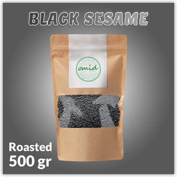 

Murah Organic Black Roasted Sesame Seeds (Biji Wijen Hitam Panggang) 500Gr