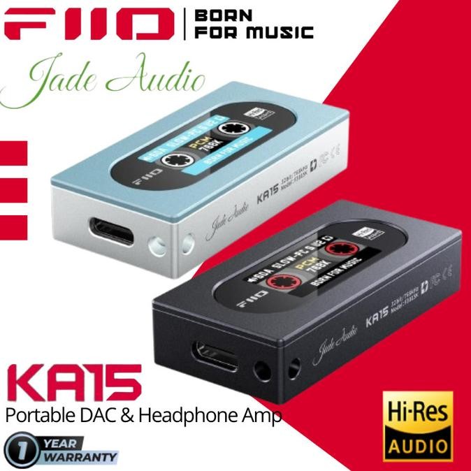 Murah Fiio Jade Audio Ka15 / Ka-15 / Ka 15 Portable Dac / Amp Dual Dacs + Dual Op-Amps Chip Supports