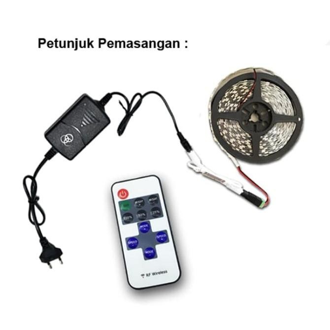 Mini Dimmer RF Remote Controller Single / Mono Colour / Warna Jack DC