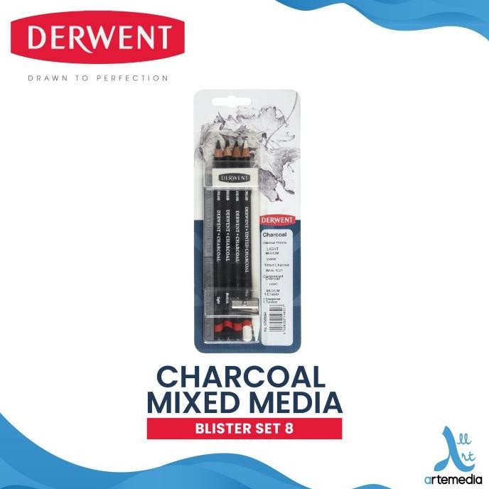 

Terbaru Pensil Arang Derwent Charcoal Mixed Media 8 Blister Set