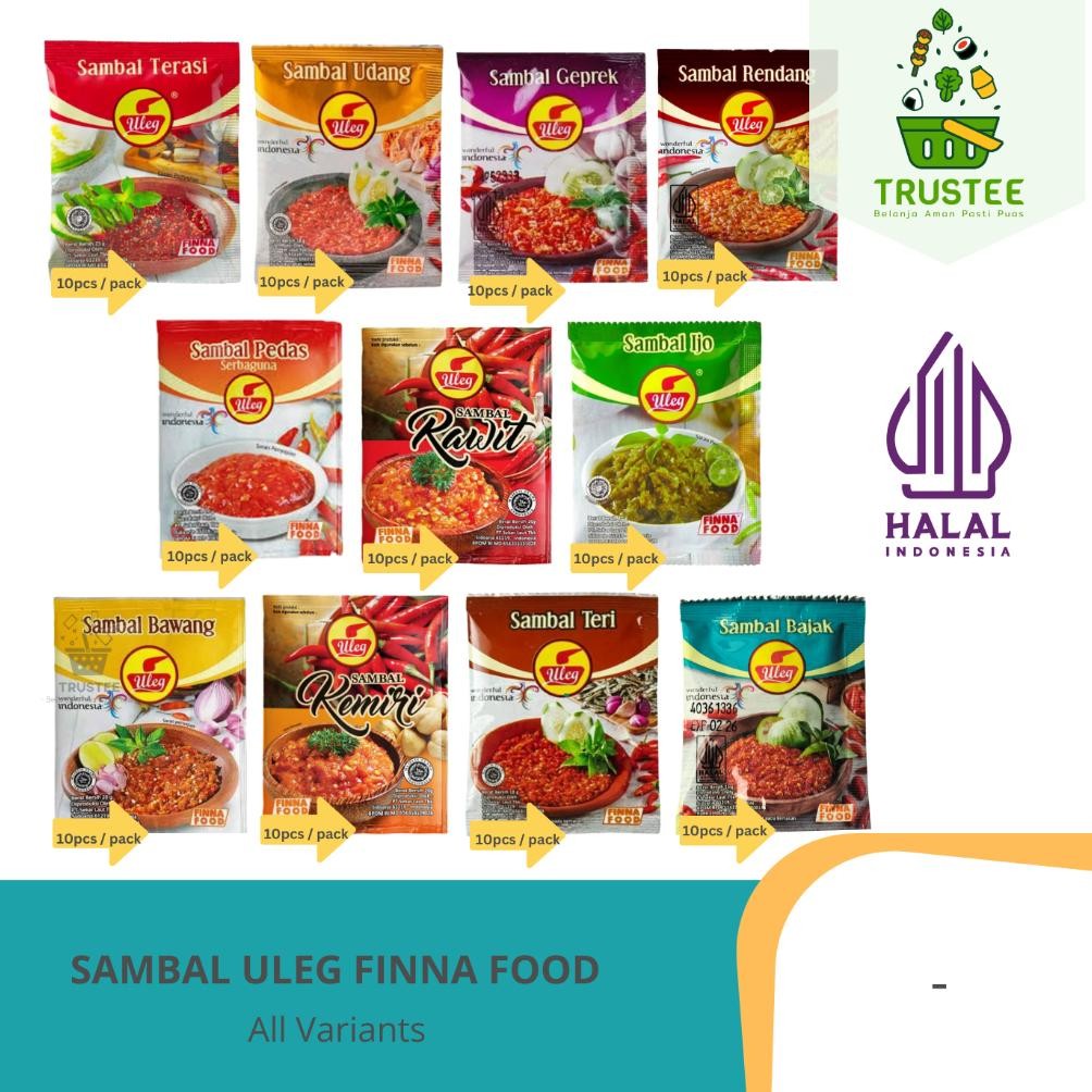 

Bas-12 Finna Sambel Uleg Terasi Teri Udang Bawang Rawit Kemiri Ijo Renceng