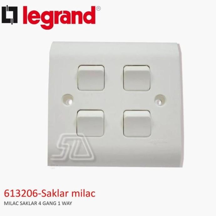 Diskon Legrand Milac Saklar 4 Gang 1 Way