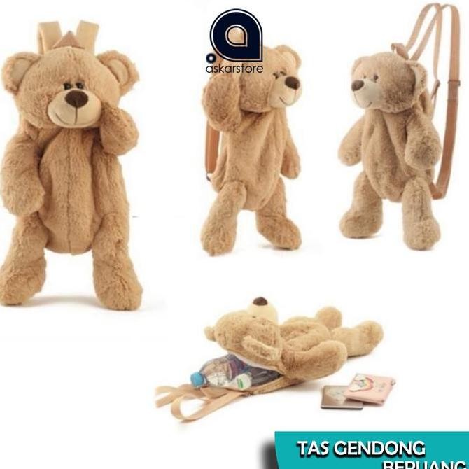 Terbaru Tas boneka beruang anak lucu - tas ransel boneka anak korea Fashion