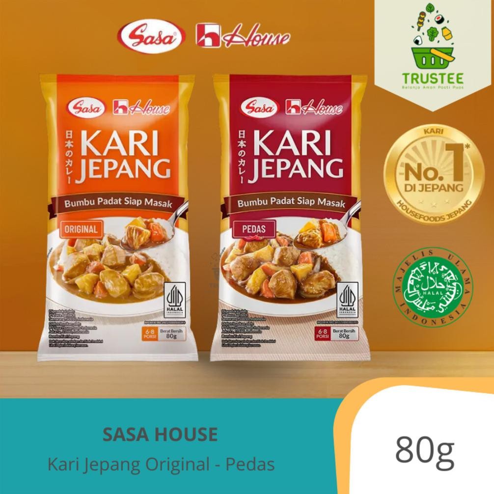 

Sale! Sasa House Kari Jepang - Japanese Curry Roux - Bumbu Kari Jepang Padat Siap Masak Halal 80Gr