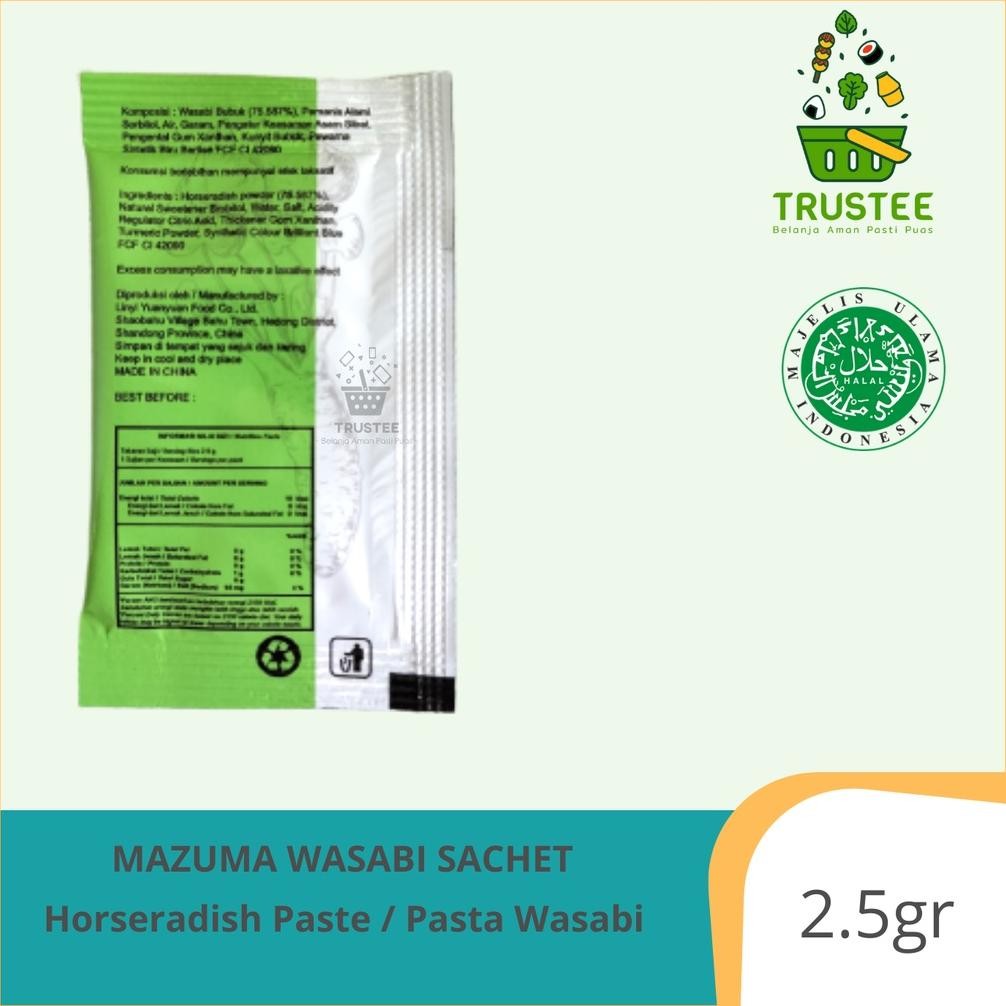 

Viral Mazuma Wasabi Paste Neri Wasabi Sachet 1Pcs 2.5Gr