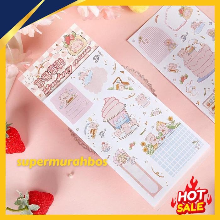

PAOPAO STIKER CUTE CARTOON THE SERIES RABBIT & BEAR CAKE SODA PREMIUM FREE ONGKIR !!