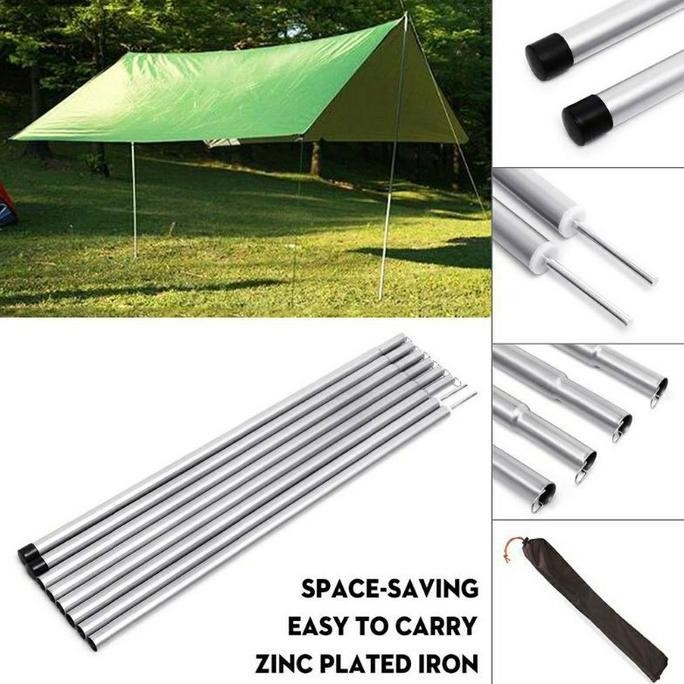 Tiang Flysheet Alluminium Tiang Frame Tenda Ukuran 200x200cm