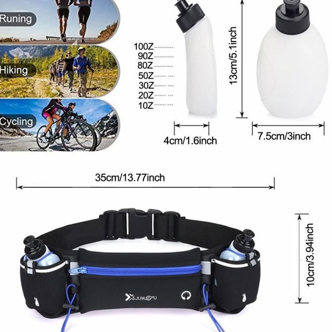 waist bag trail running tas pinggang olahraga joging botol minum