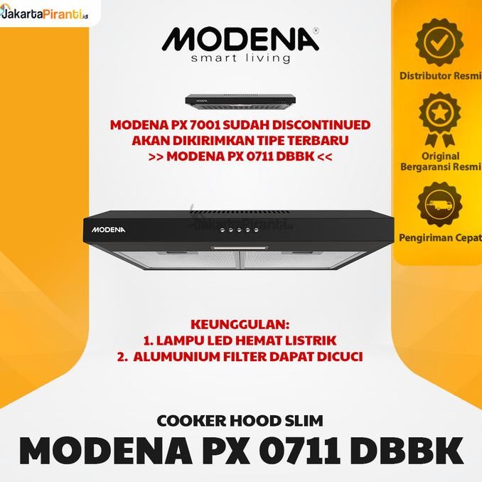 COOKER HOOD MODENA PX 7001 - SLIM HOOD MODENA TERMURAH