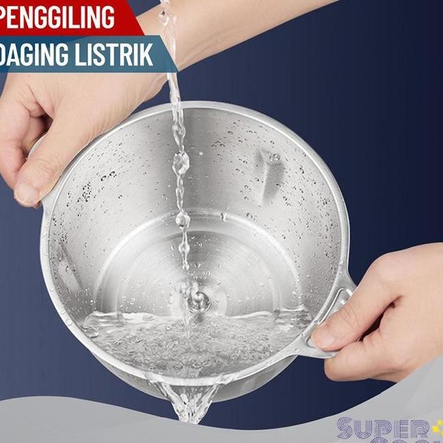 Cod Coo Blender Chopper Tainle Teel 2L Ggiling Bumbu Daging Ayur Buah Food Proceor