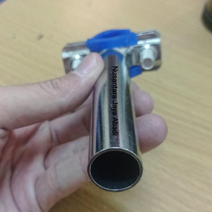 CLAMP PIPA HOLDER SANITARY SS 304 3/4 INCHI - CLAMP SUPPORT HANGER