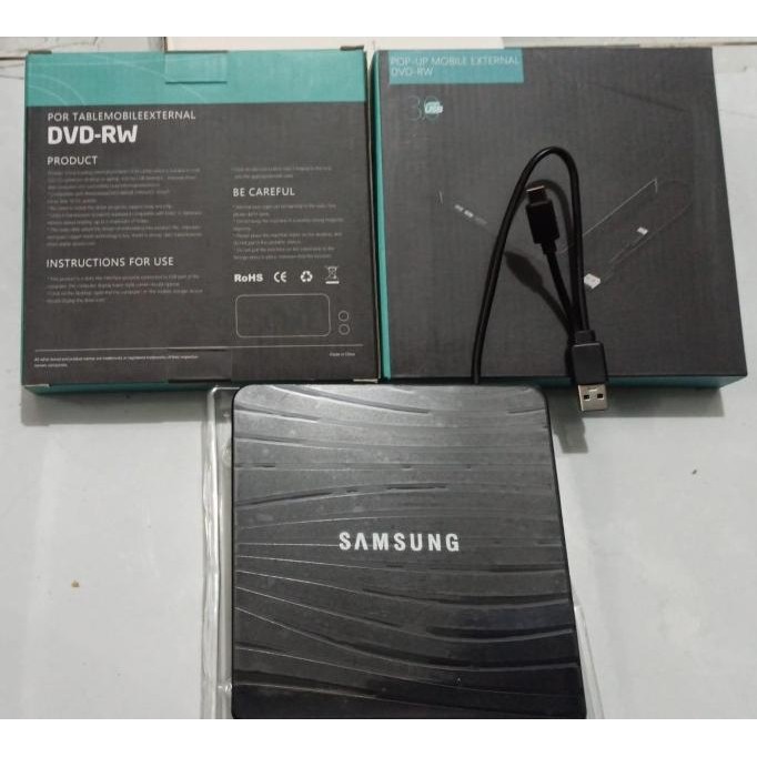 DVD RW SAMSUNG + Type C Slim External USB DVD+/-RW Optical Drive ORIGINAL