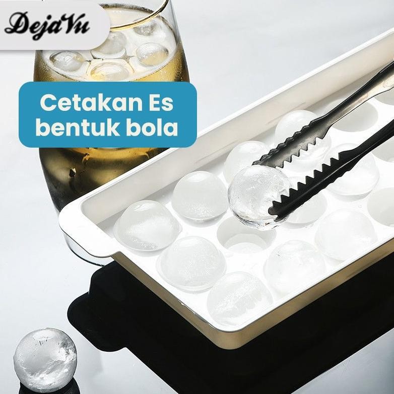 ''Terlaris" Dejavu Cetakan Es Batu Bulat Bola Cetakan Puding Telur Puyuh Es Jelly Bolong Coklat Loli