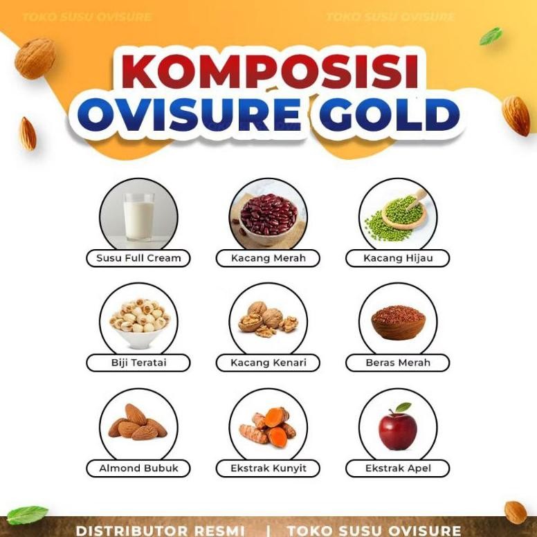 

PAKET 1-5 BOX OVISURE GOLD KEMASAN TERBARU MILK SUSU OBAT TULANG DAN SENDI YG SEHAT 100% DIMFOR USA