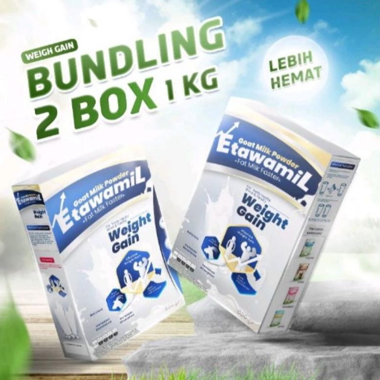 

BUNDLING ETAWAMIL WEIGHT GAIN SUSU GEMUK NAFSU MAKAN PENAMBAH BERAT BADAN HALAL BPOM RI 1KG
