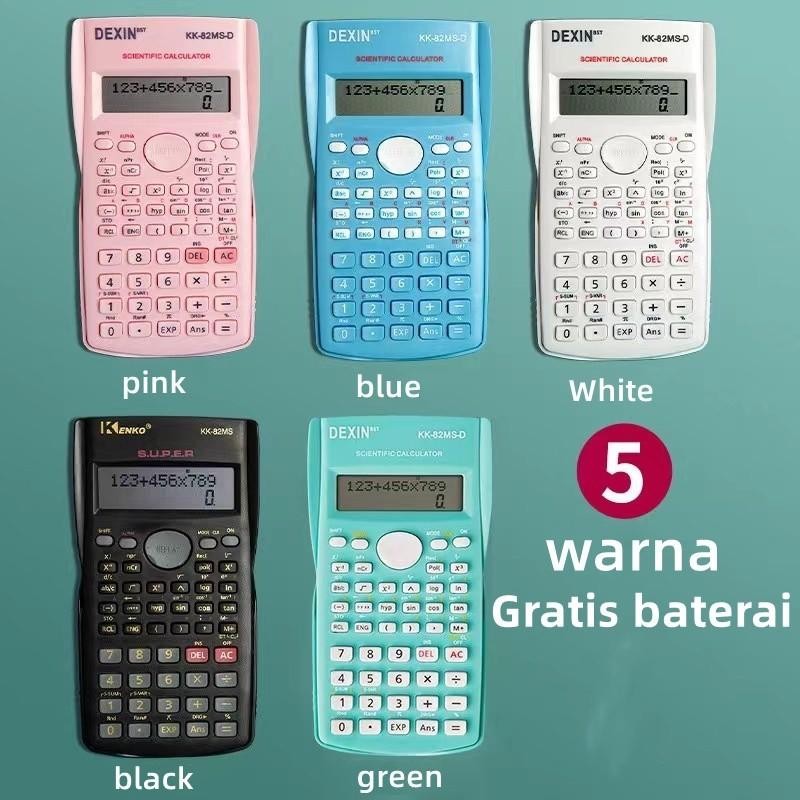 

Kalkulator Color Function Scientific Kalkulator 24 Fungsi Kalkulasi 3 Warna 1700 Scientific Calculator