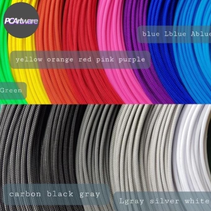 TERMURAH - Custom sleeve Modular PSU Cable