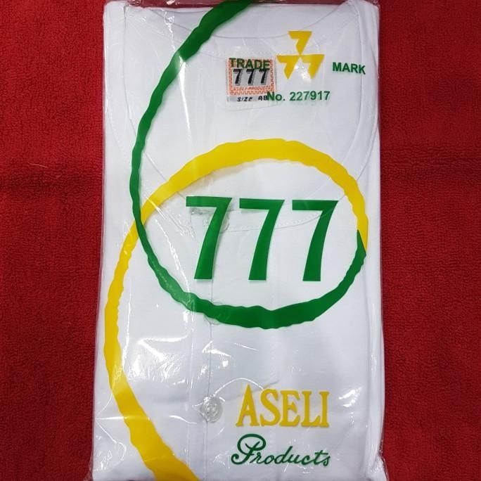 Baru 3 pcs Kaos oblong pria 777 (kancing)