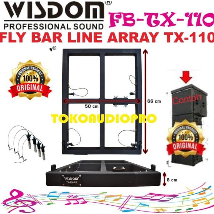 Terlaris Flying Bar Line Array Wisdom Tx-110 Gantungan Line Array Wisdom Tx110