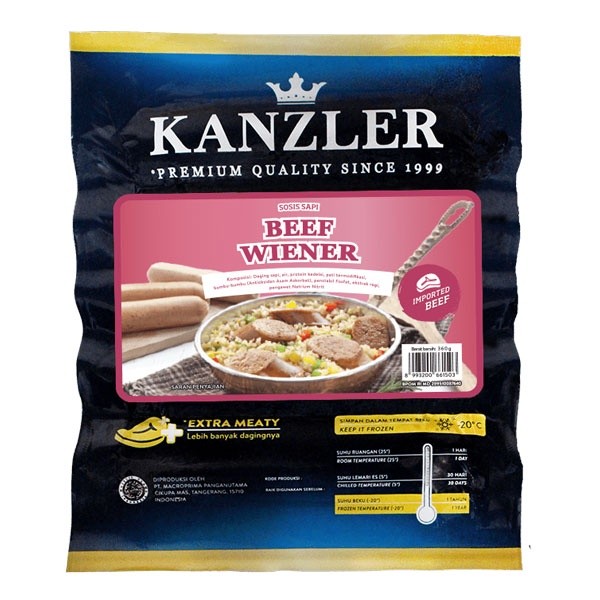 

KANZLER BEEF WIENER 360 g