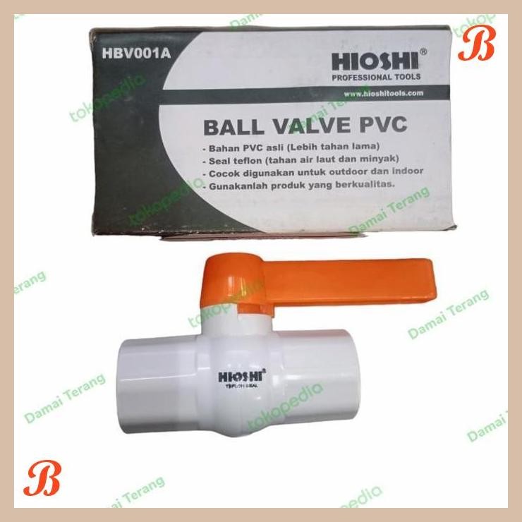 [DMT] BALL VALVE PVC HIOSHI 1/2"