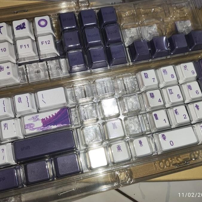 Keycap Keycaps Keyboard Japan PBT OEM Profile Dye Sublimation Purple