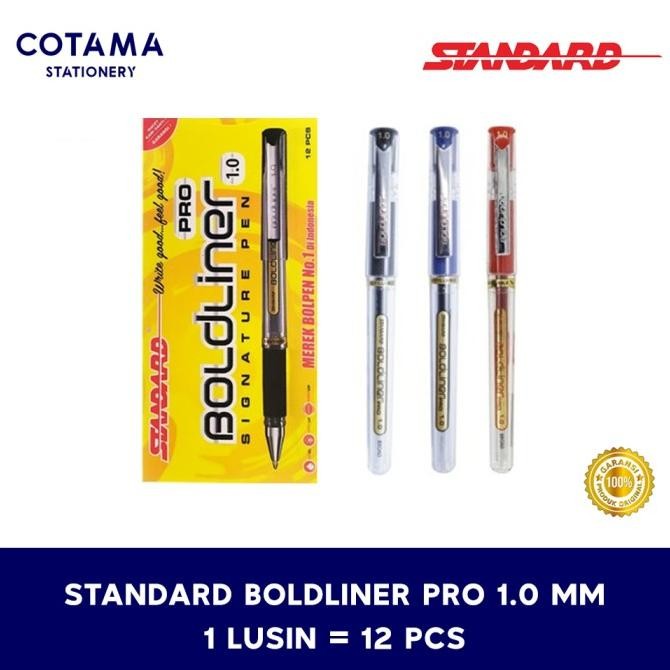 

Tersedia Pulpen Standard Boldliner Pro Signature Pen 1.0 Mm - 1 Lusin Isi 12 Pcs